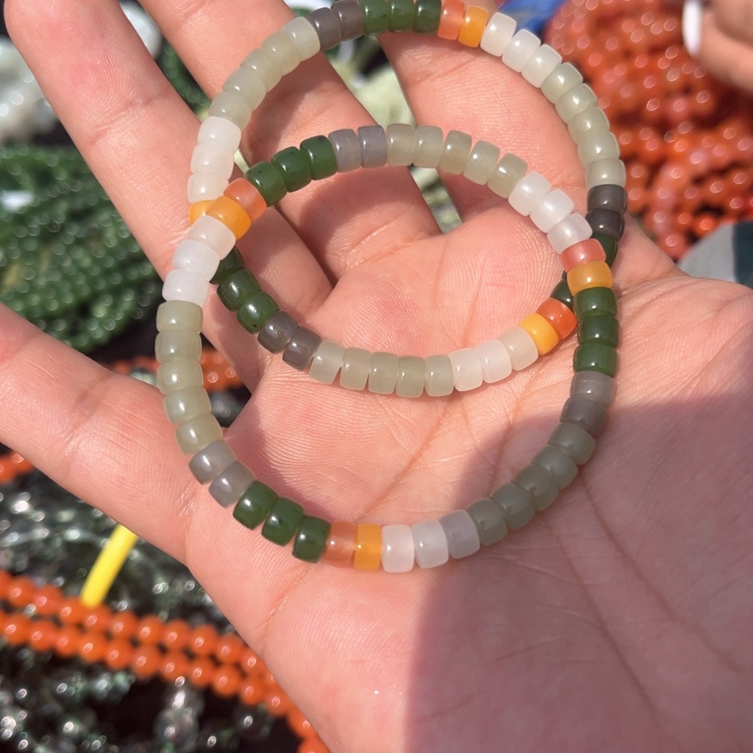 和田玉颈饰未镶嵌和田玉手串多样性发货（拍一发一）