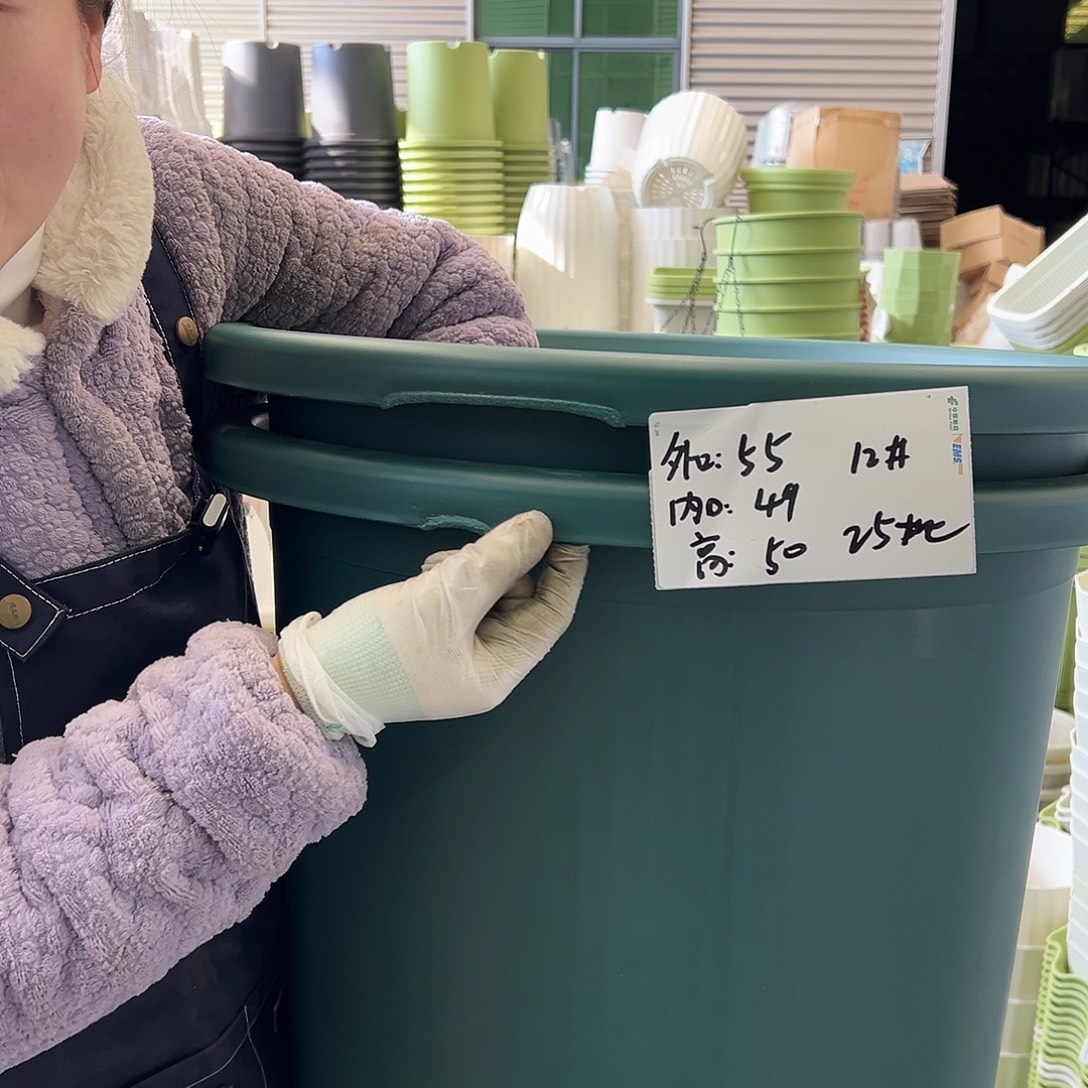 瑕疵四季盆12#墨绿2个无托