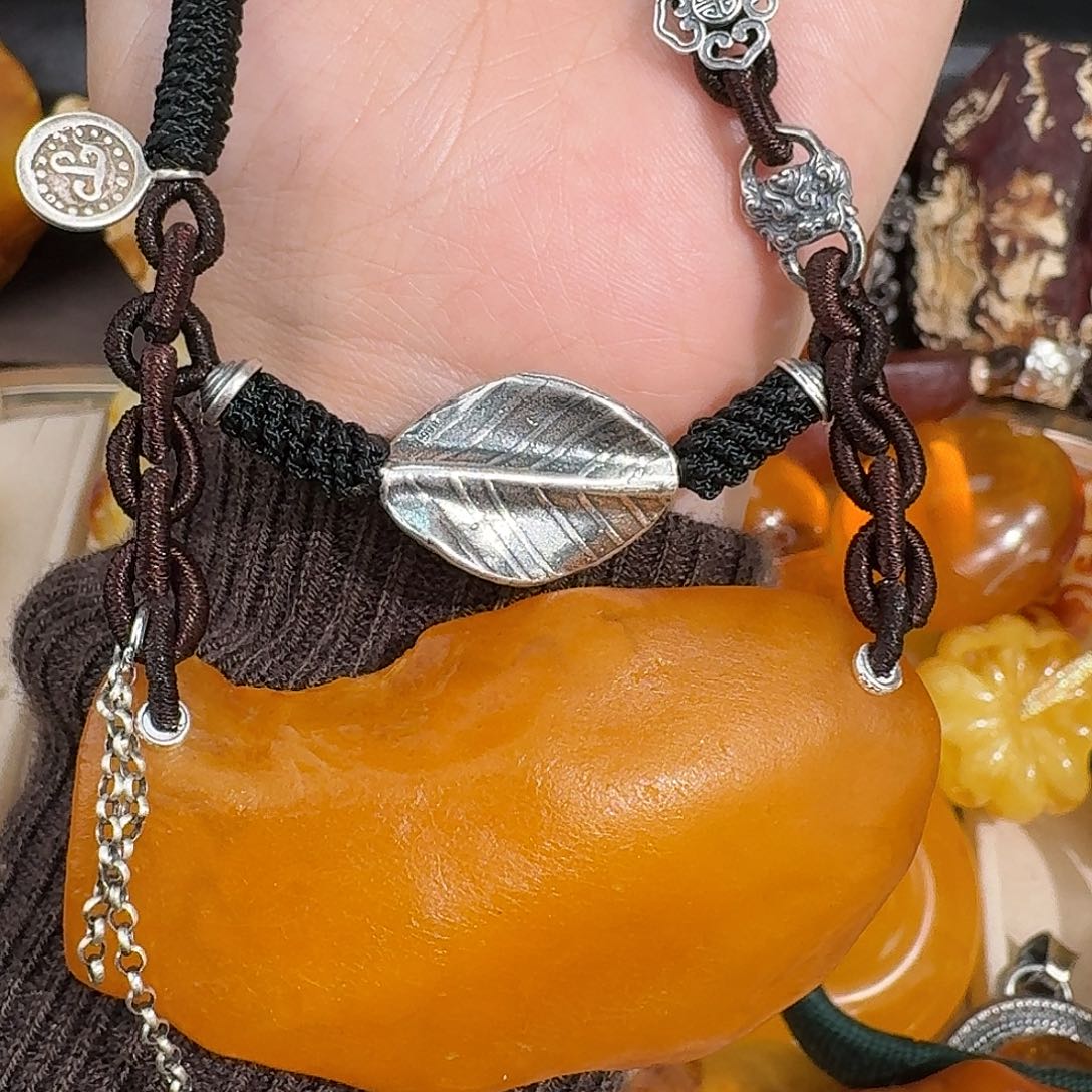 景***喜琥珀未镶嵌裸石我