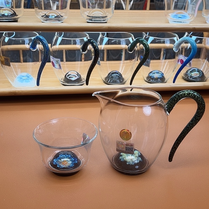 煤***缘高硼硅玻璃无盖款公杯+主人杯