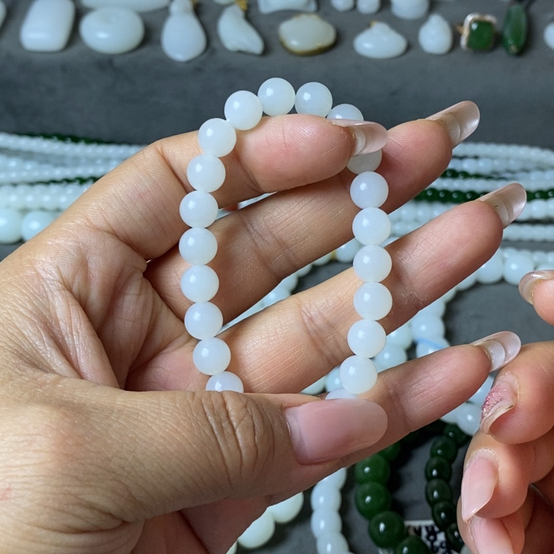 和田玉手链未镶嵌