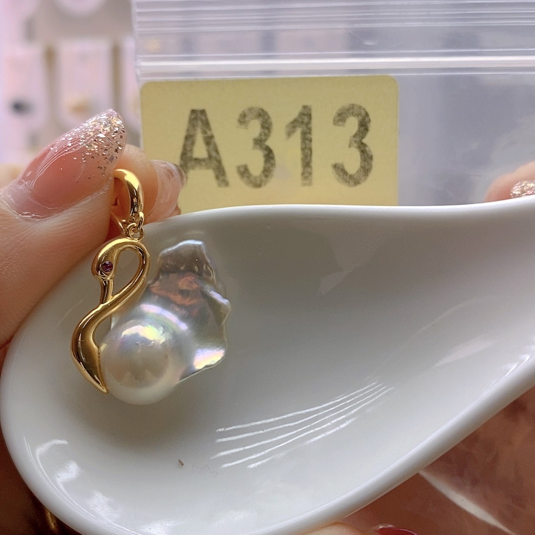 淡水珍珠颈饰银S925镶嵌