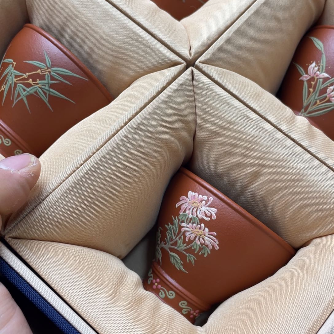 红泥茶杯紫砂主人杯80cc