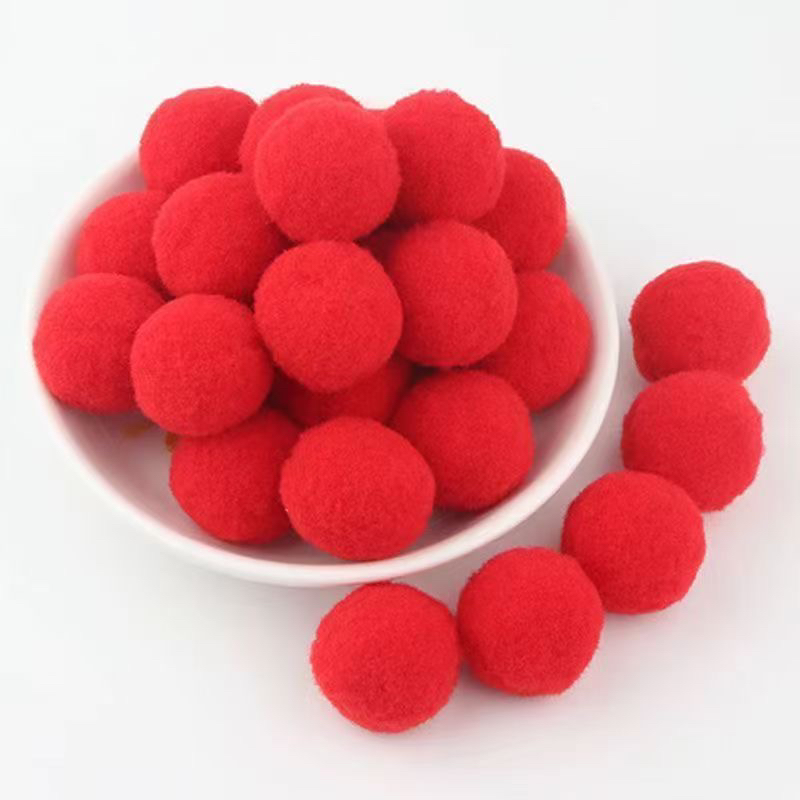 【子菲】彩色毛绒球高弹毛球幼儿园手工DIY饰品配件材料创意