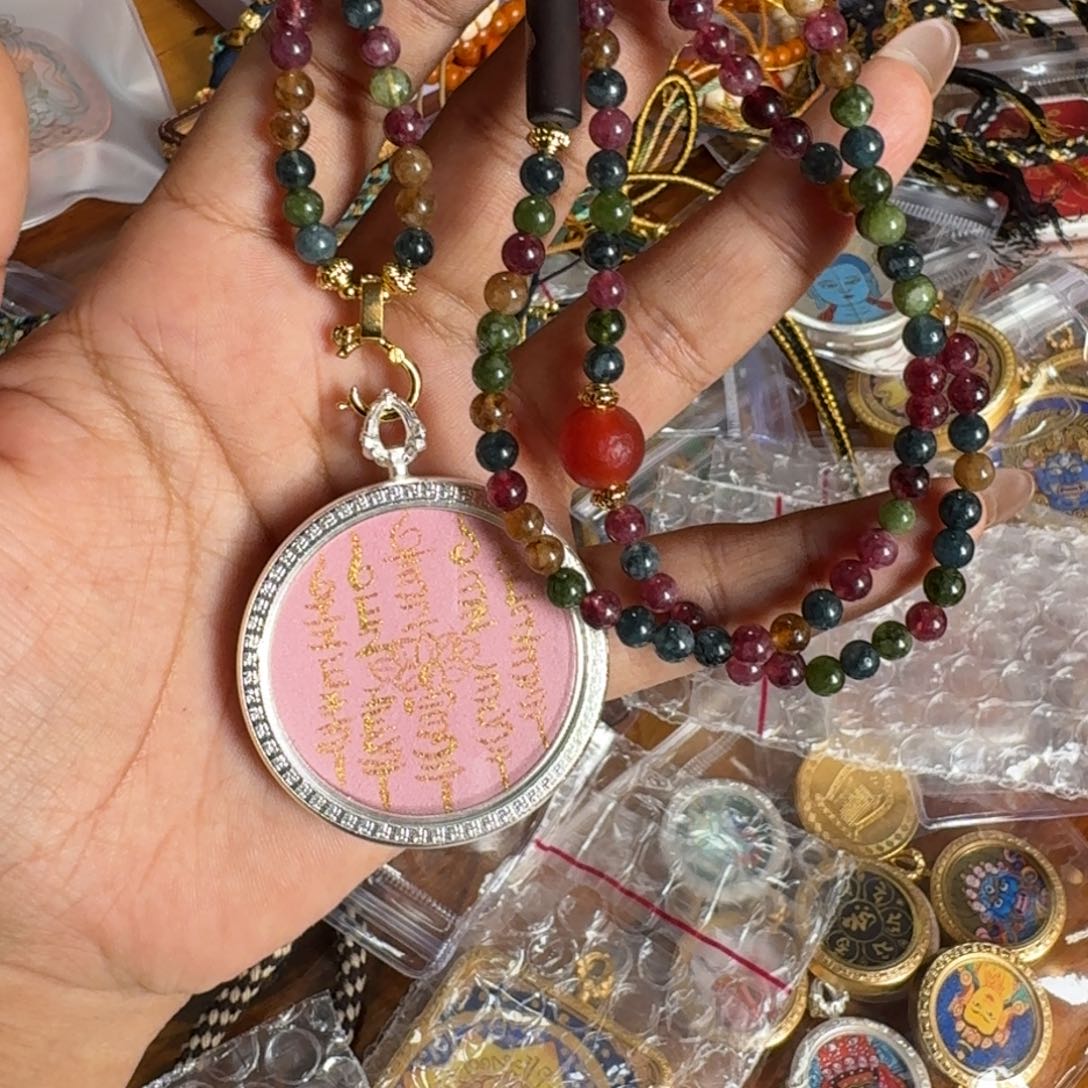 泥塑桃***.藏式风格彩绘泥塑擦擦