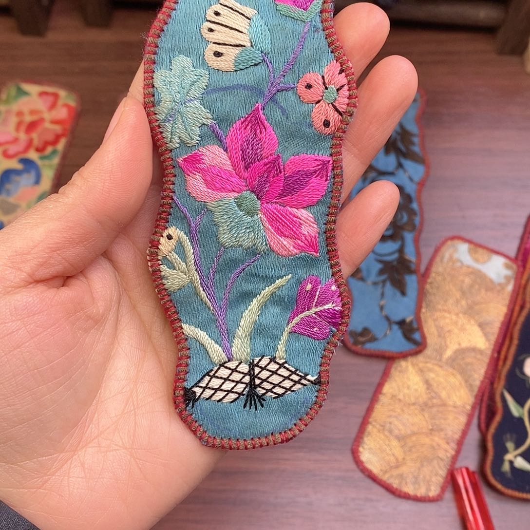 咖***能织绣老绣手工刺绣手z