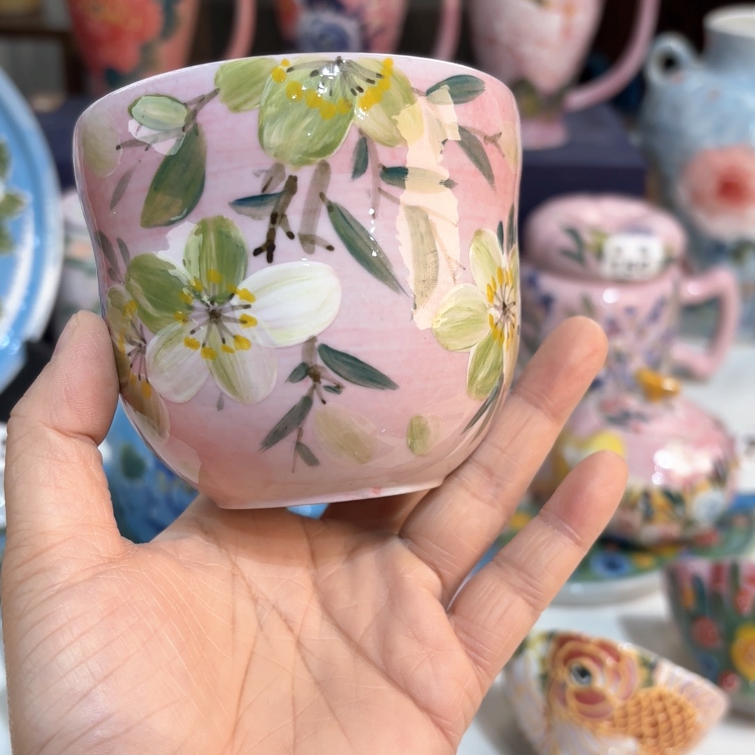 景德镇手绘高温釉下彩陶瓷茶具