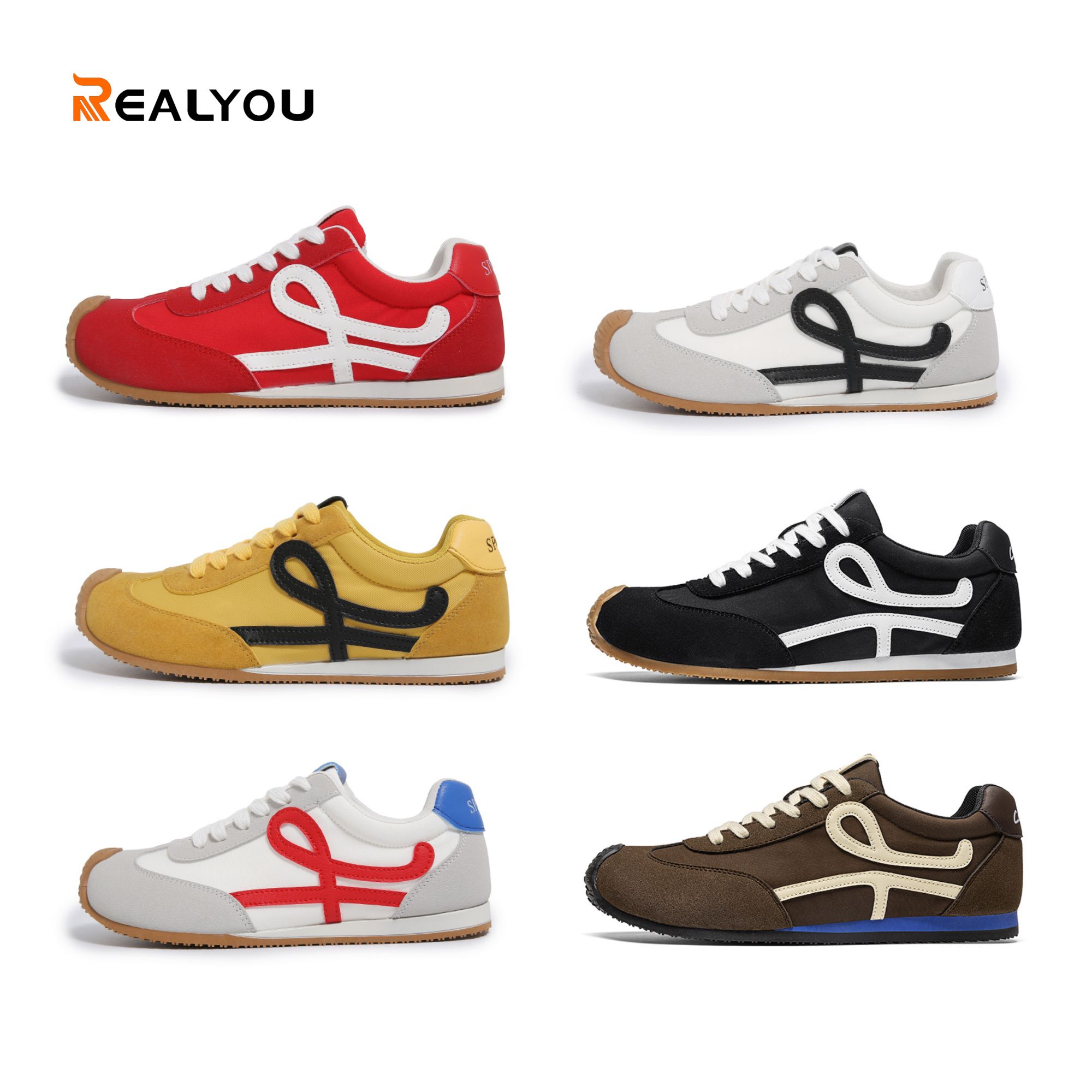 REALYOU/雷友冬季新款男女同款德训鞋时尚休闲鞋女百搭内增高潮鞋