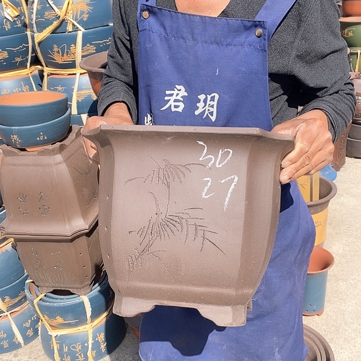 紫砂花盆紫砂花盆