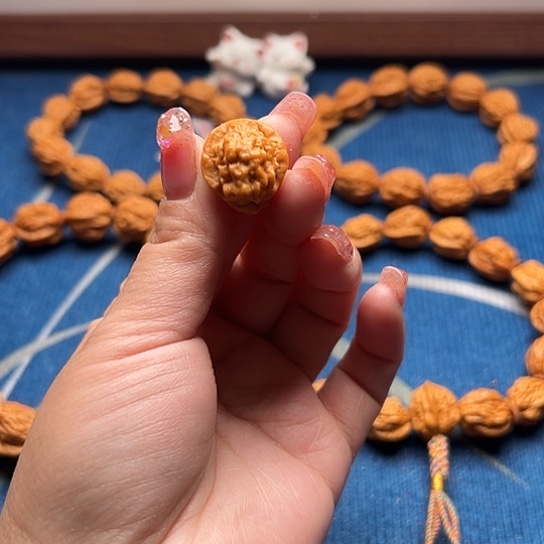 文玩核桃手串奶***S小金蟾