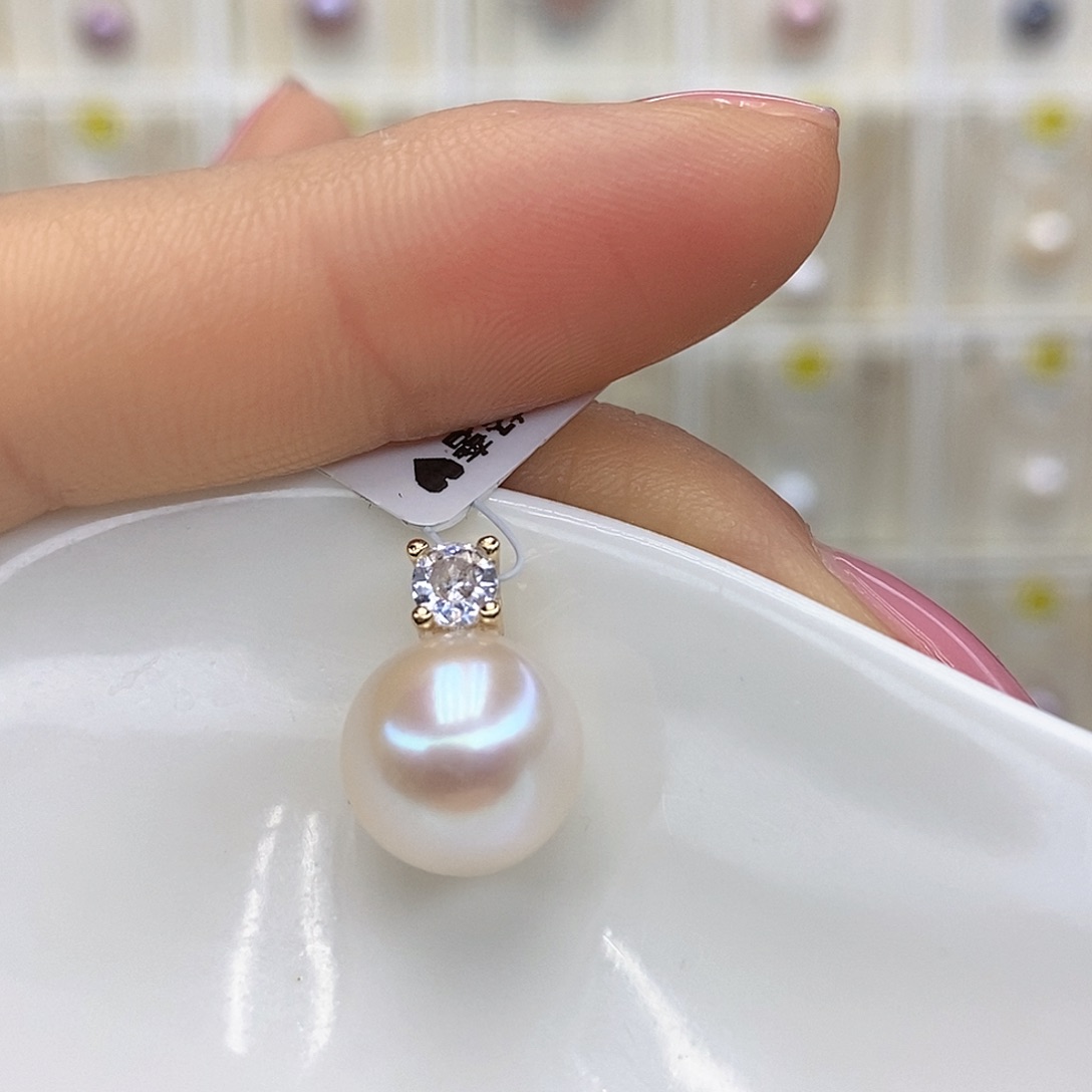 未镶嵌淡水珍珠吊坠(赠链)