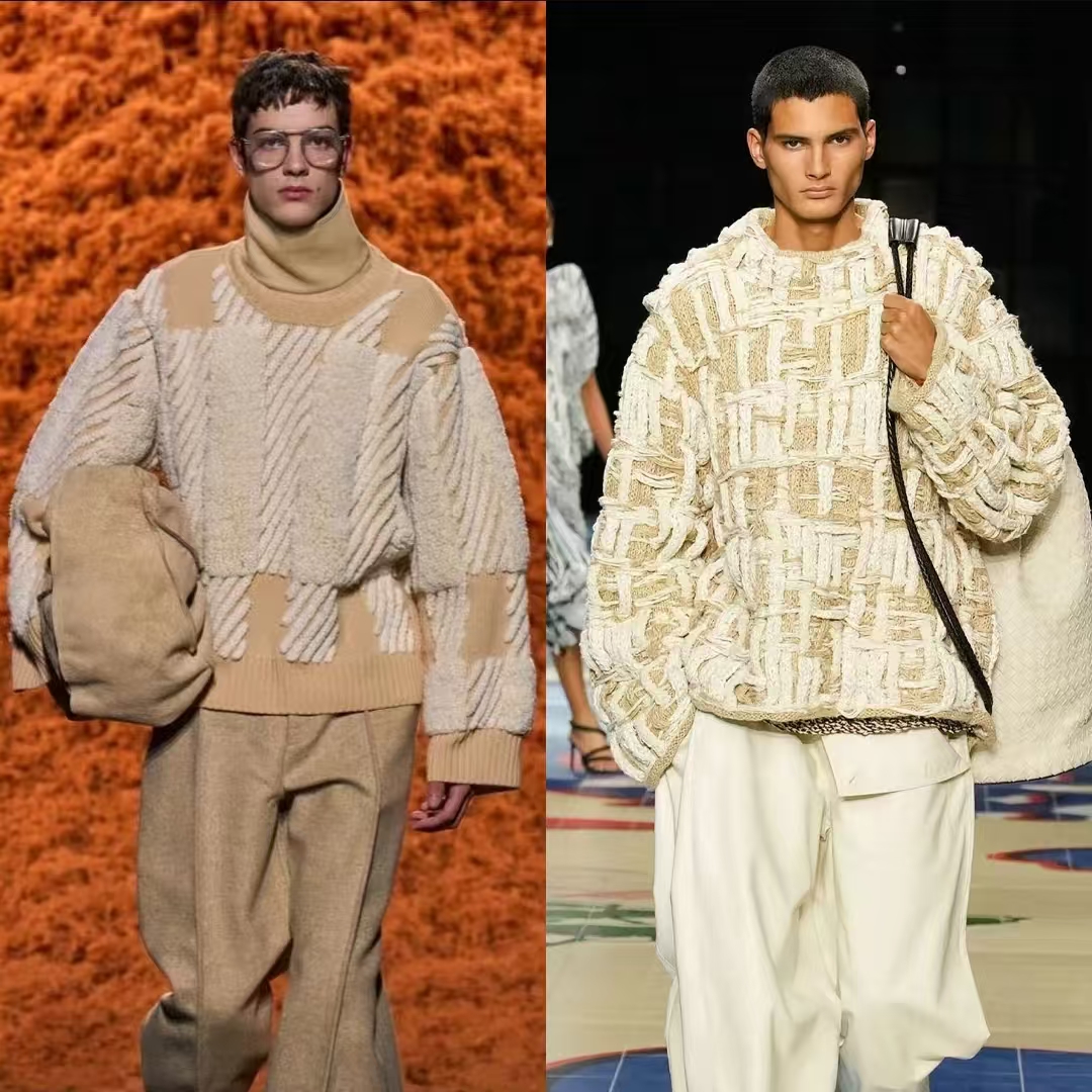 【大格子D】2026年新款时尚轻奢高定男装开衫立领内搭外套MY-9039