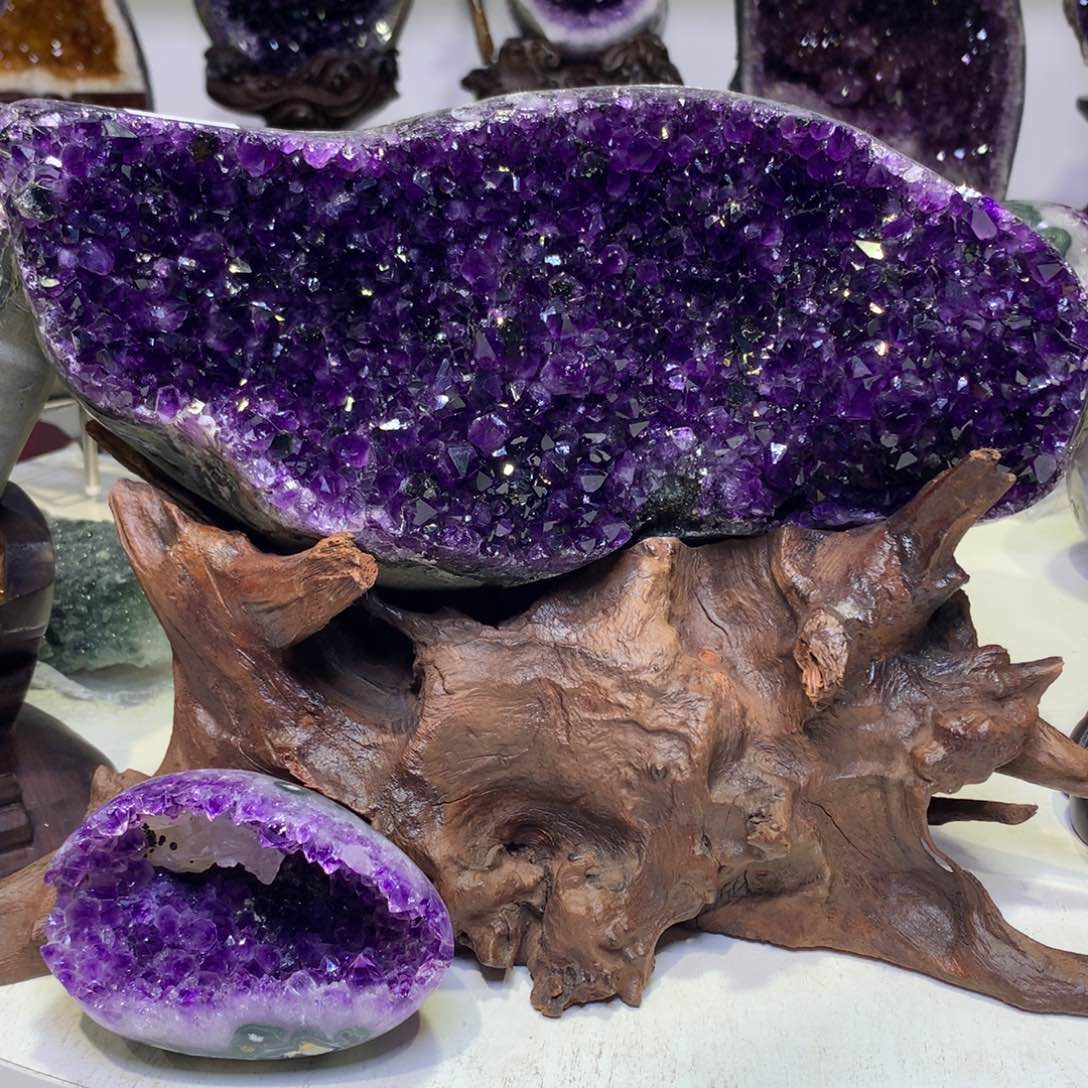 未镶嵌珠宝半成品紫晶用****7紫晶