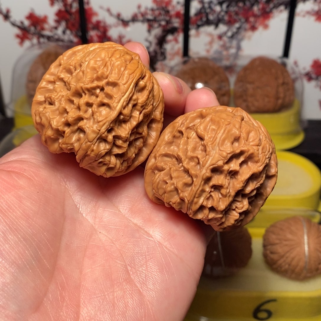 文玩核桃把件45尺闷墩核桃