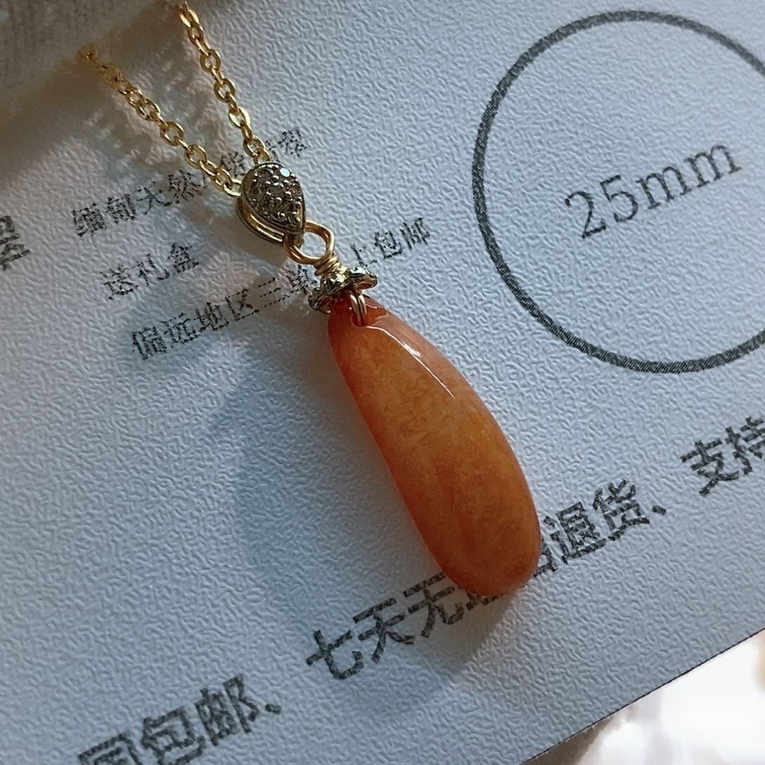 翡翠未镶嵌颈饰925扣头