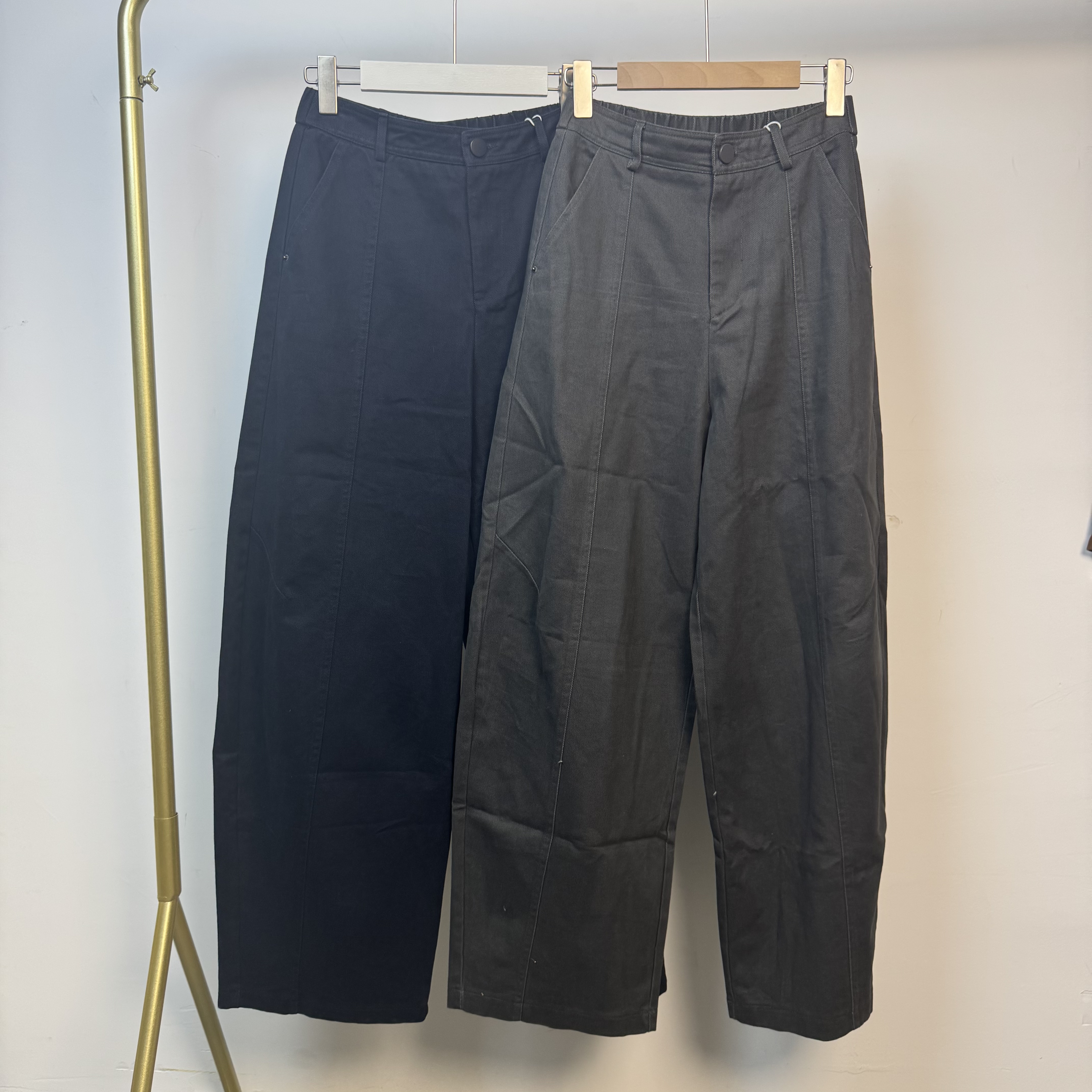 25178秋冬女士休闲弯刀裤扩腿裤