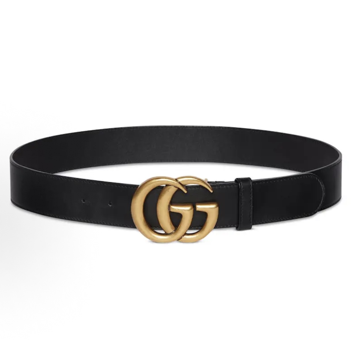 95新 GUCCI/古驰  牛皮腰带75厘米黑色/251214WRRLZ03