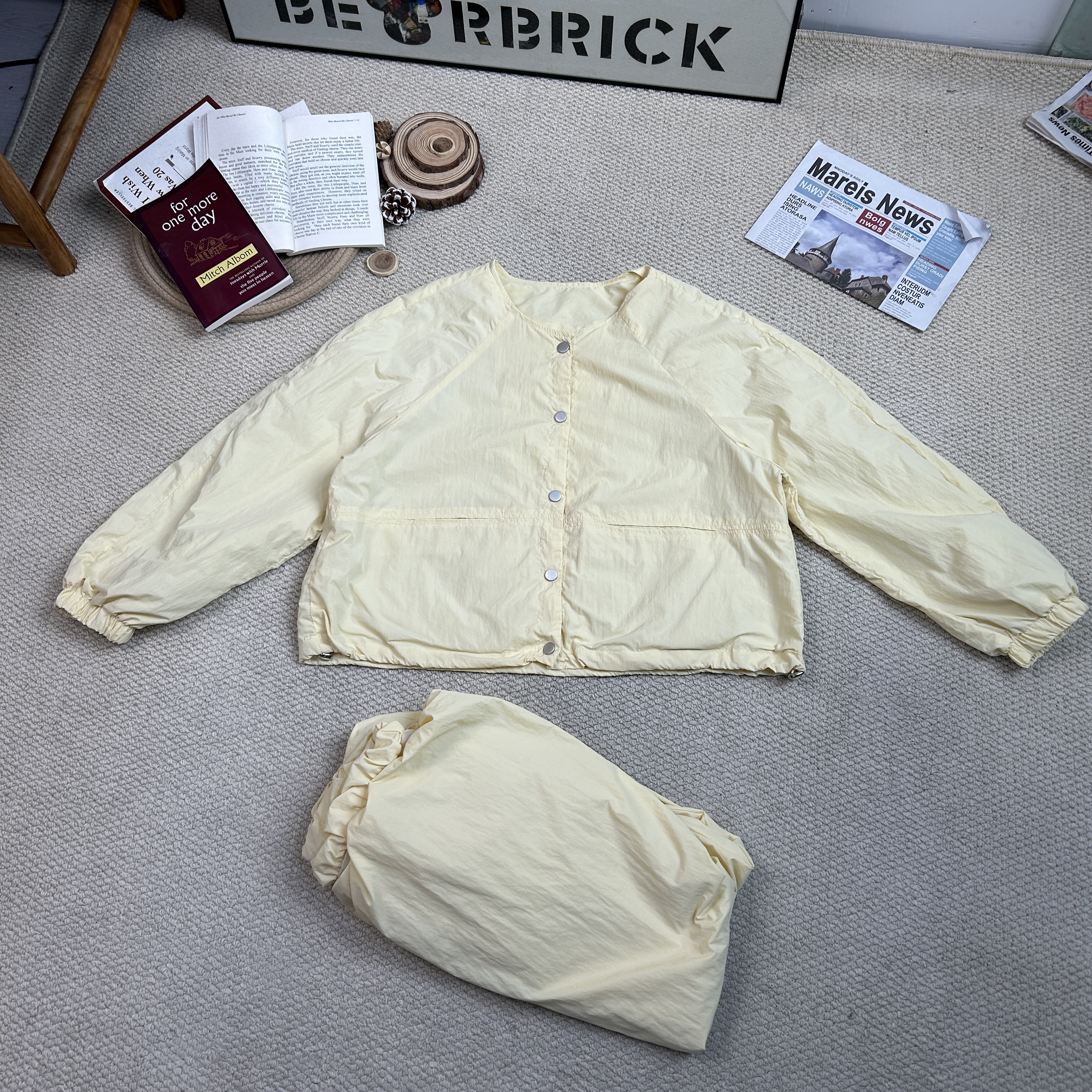 2025春季新款时尚百搭休闲纯色套装0491