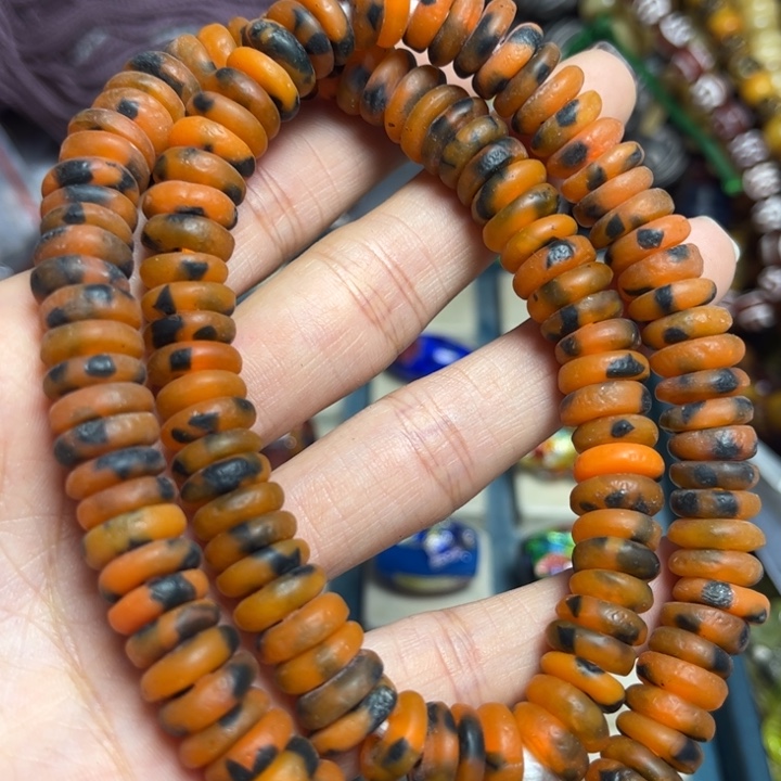 玻璃颈饰2257琉璃半条