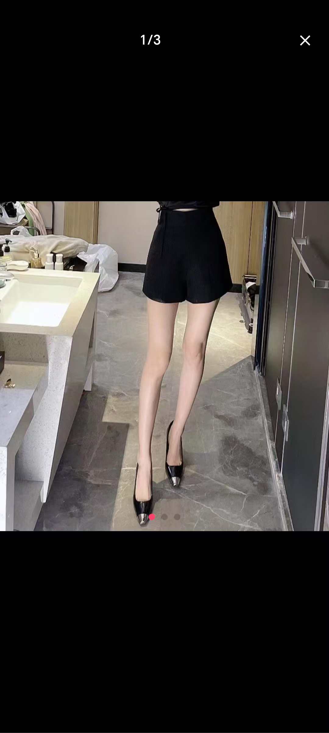 百搭修身短裤针织女士阔腿裤短款套装西装显瘦高腰辣妹风