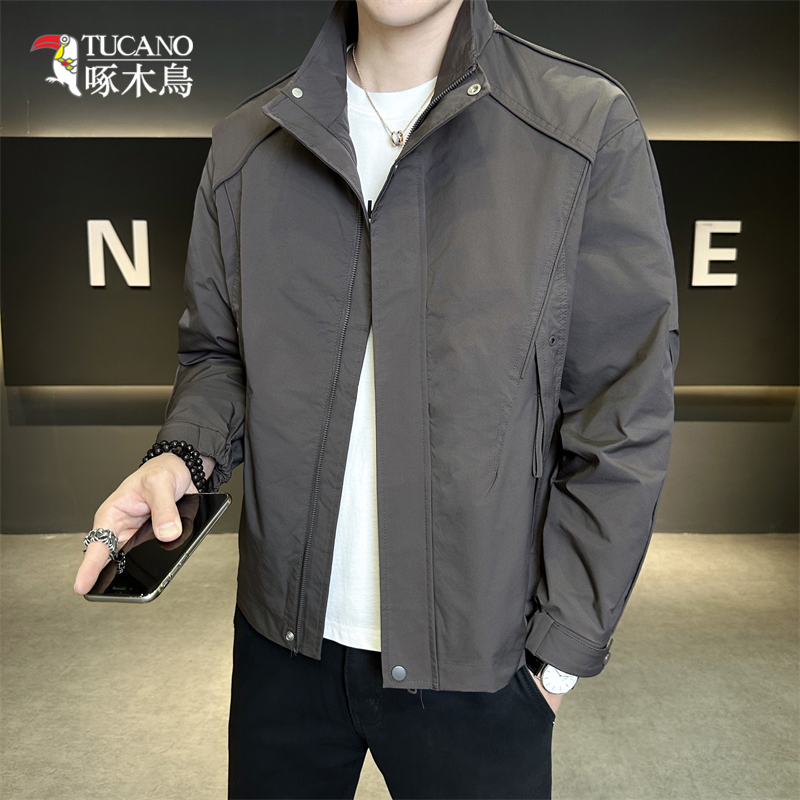 TUCANO/啄木鳥时尚帅气立领夹克男青年潮牌百搭外套休闲上衣1116