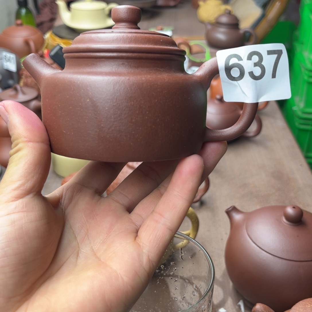 紫砂茶壶底槽青全手德中180左右瑕疵