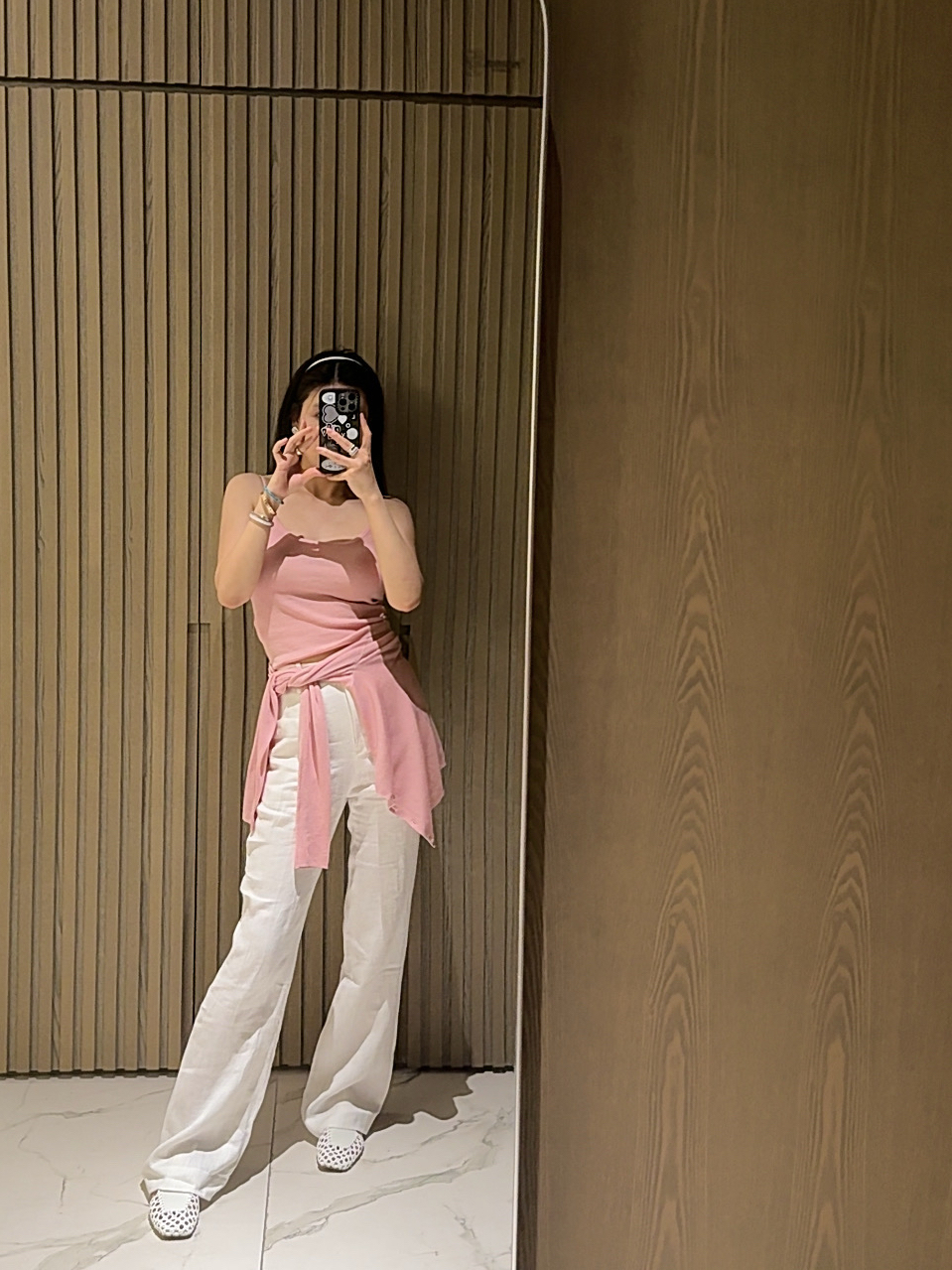 Amarilli高端纯亚麻喇叭裤