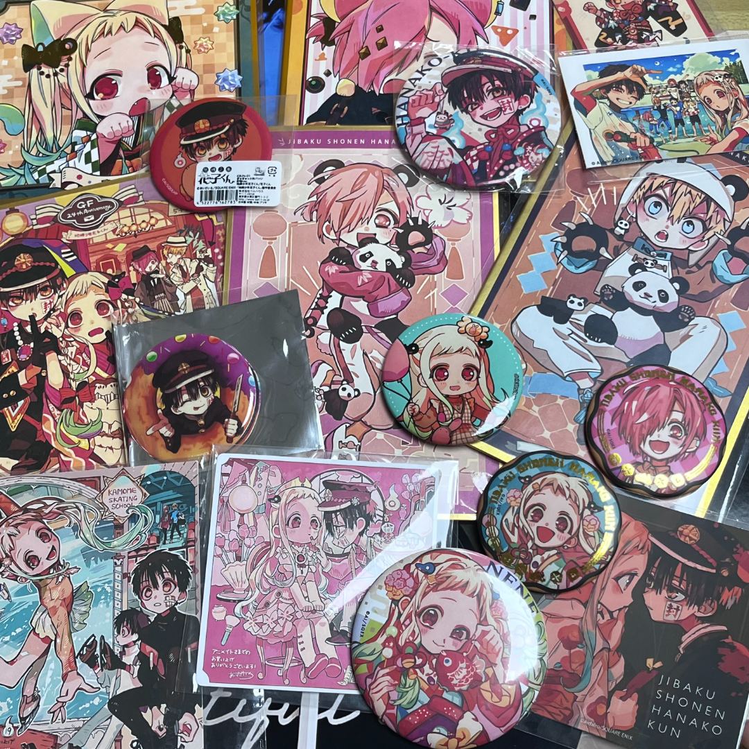 地缚少年花子君金属吧唧精美色纸小卡