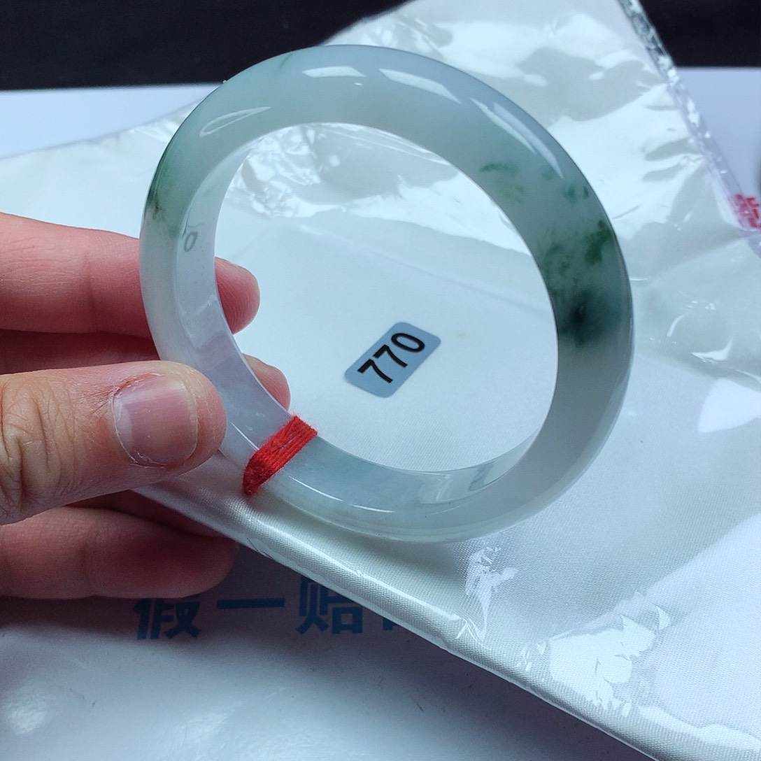 翡翠手镯未镶嵌57正圈