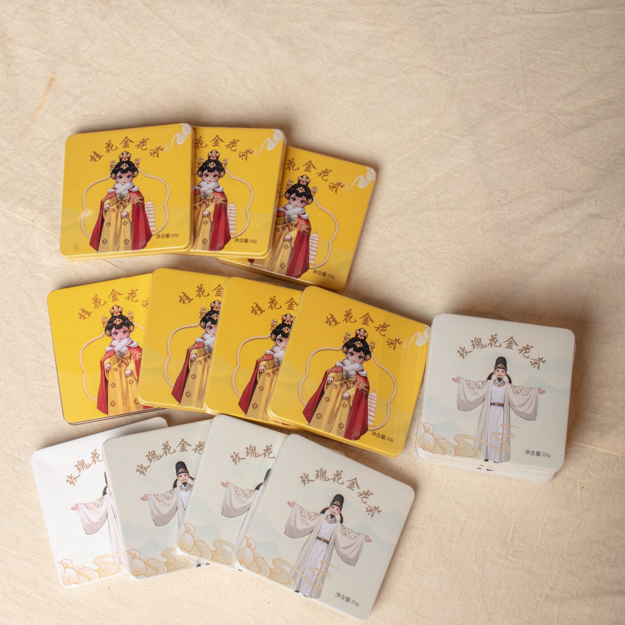 桂花金花茶•玫瑰花金花茶（4个组合装+送会员+手机贴）泾阳茯茶