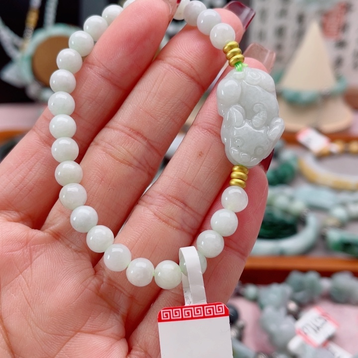 翡翠未镶嵌手链手串