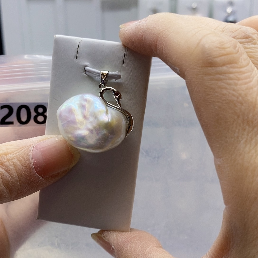 颈饰合金淡水珍珠