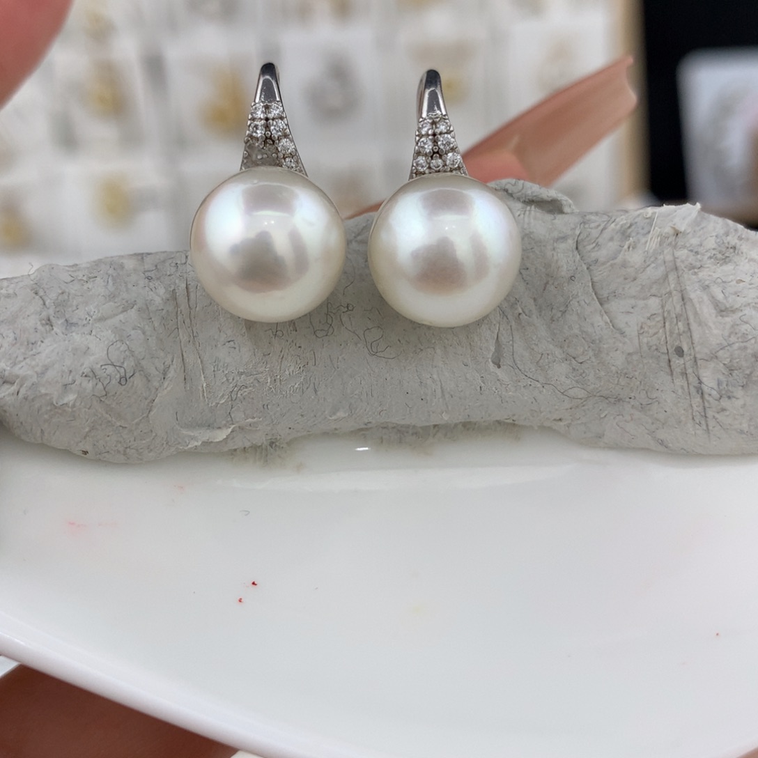 未镶嵌裸珠海水珍珠特价不退换 澳白珍珠10-11mm