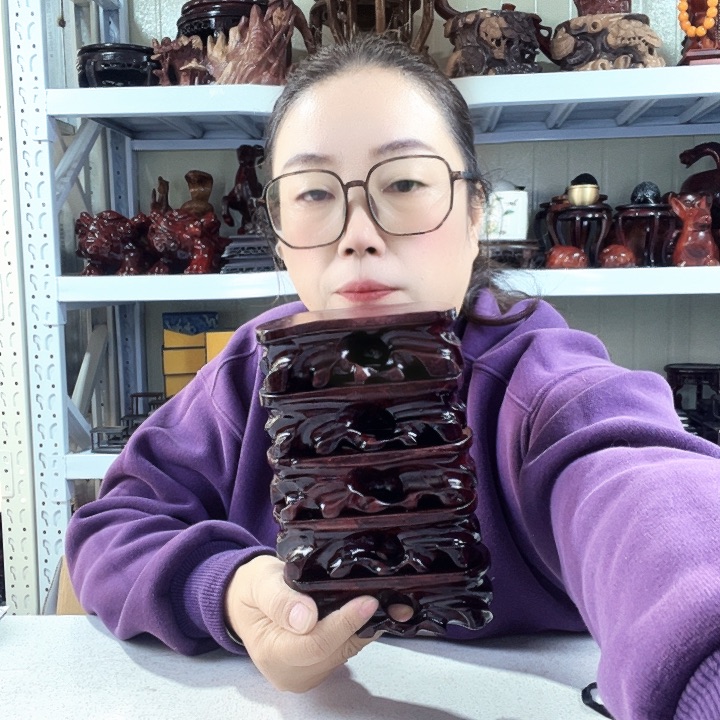 西***林木A越南马拉丝实木底座