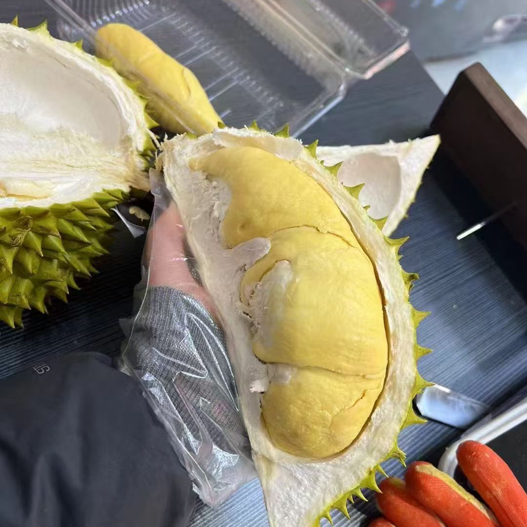 【一小时送达】干尧鲜榴莲口感细腻默认剥皮介意核大勿拍2公斤-4公斤干尧几内亚