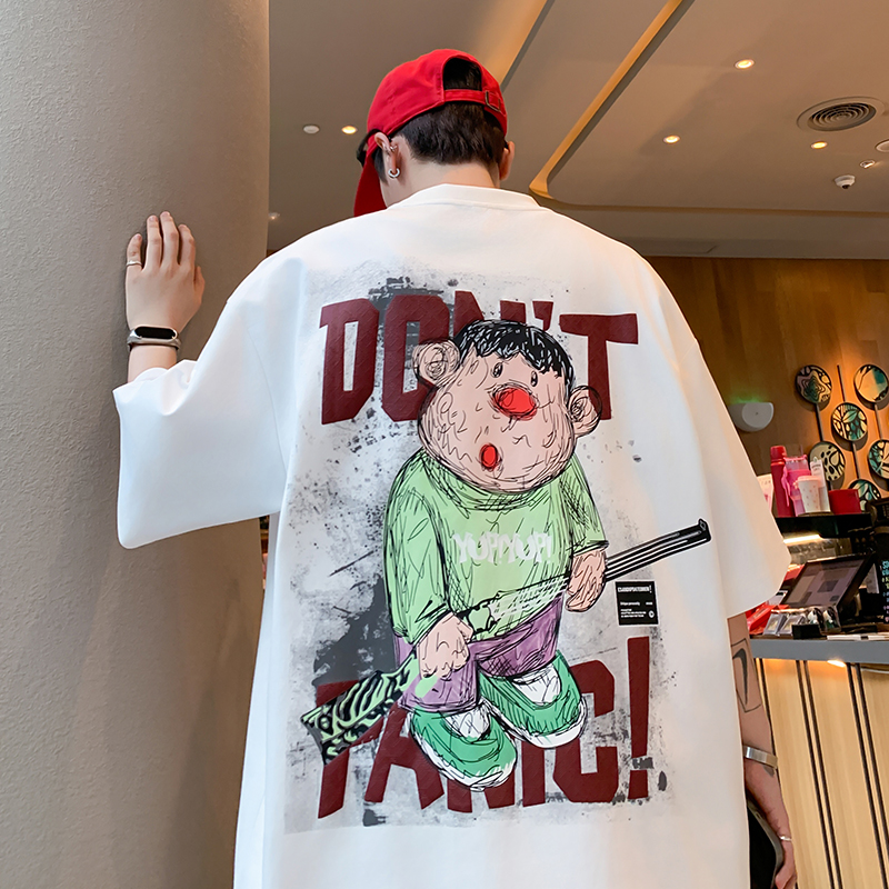 2025夏季新款青少年印花凉感短袖