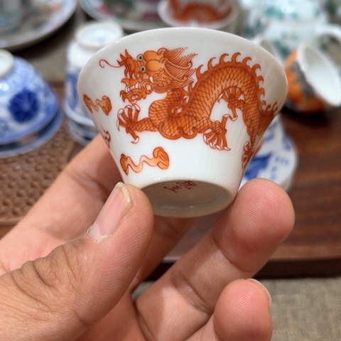 纯手绘精品盖碗杯