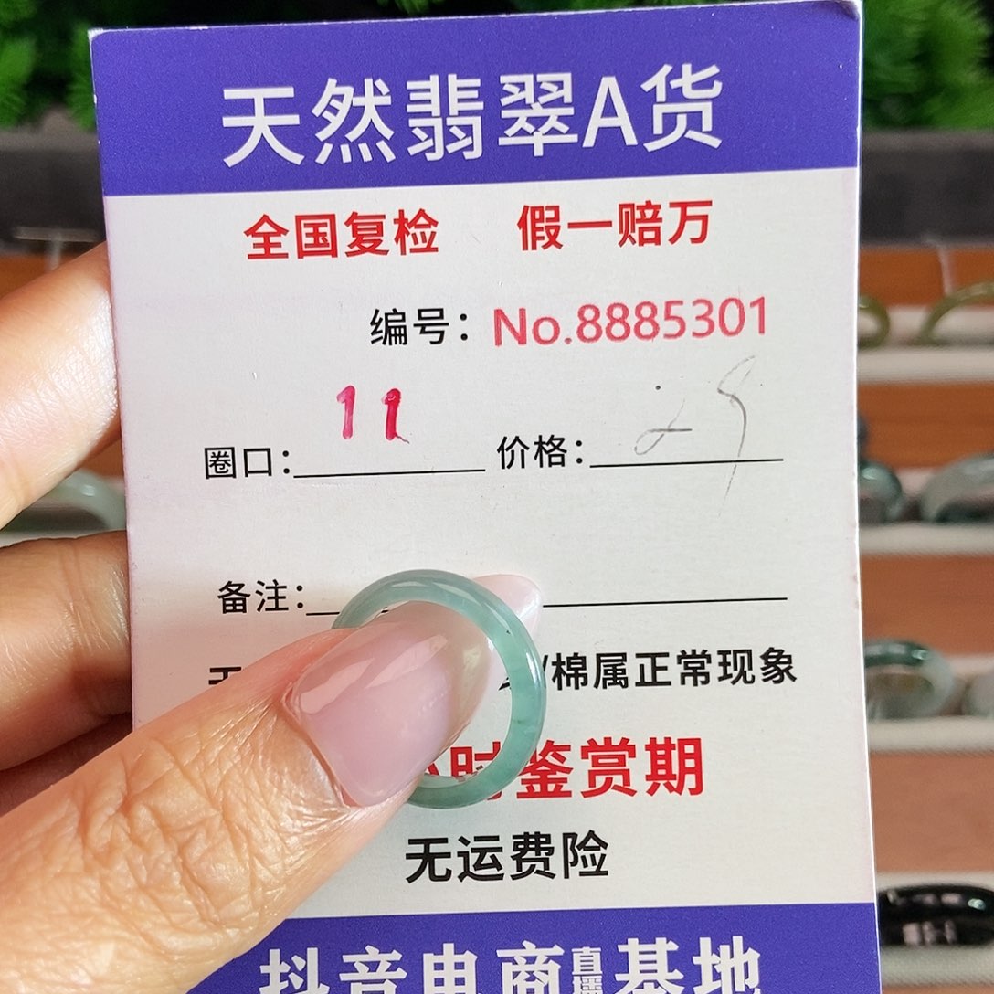 翡翠未镶嵌戒圈5301.......