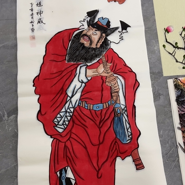 枕书斋画廊的直播间