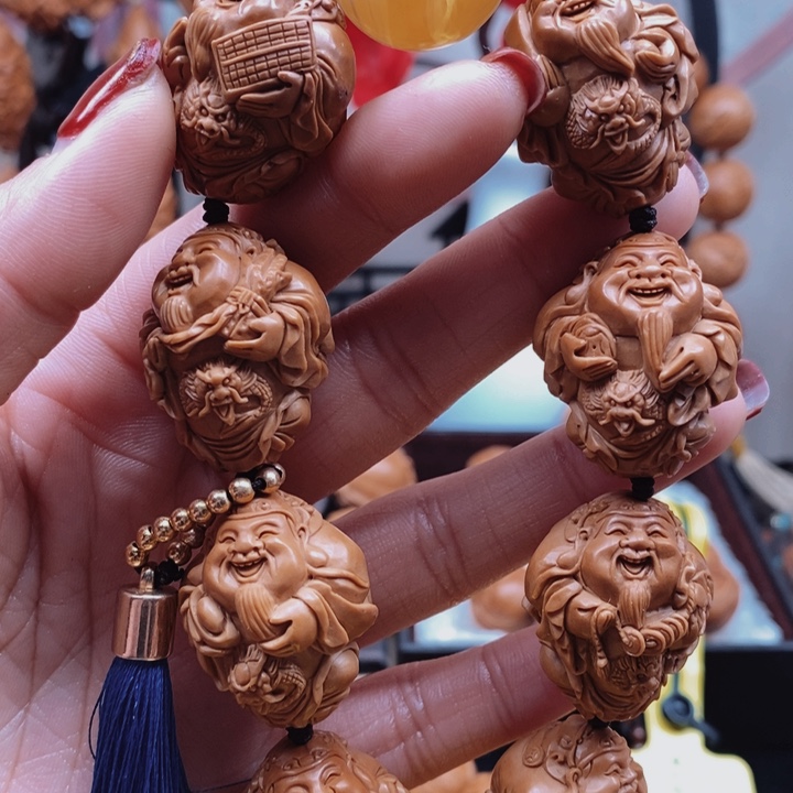 橄榄核手串/手链龙财神2.4