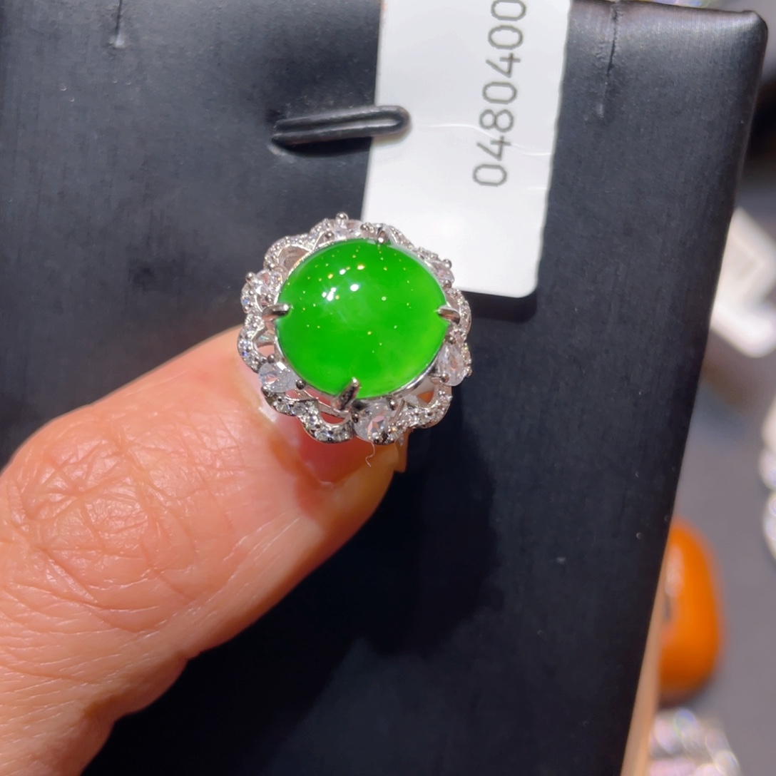 翡翠银S925镶嵌颈饰