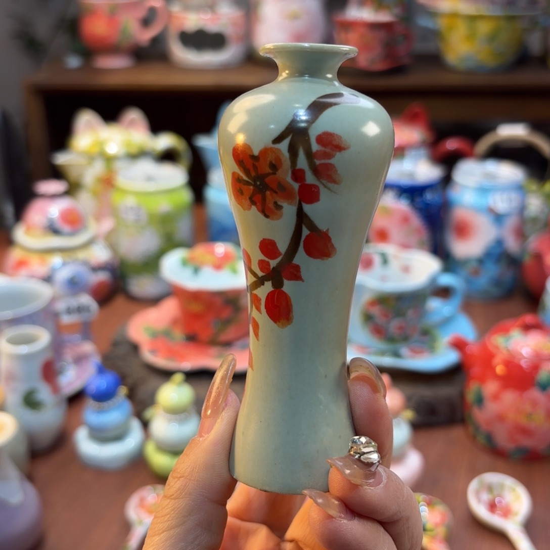 摆件景德镇手绘高温釉下彩陶瓷茶具