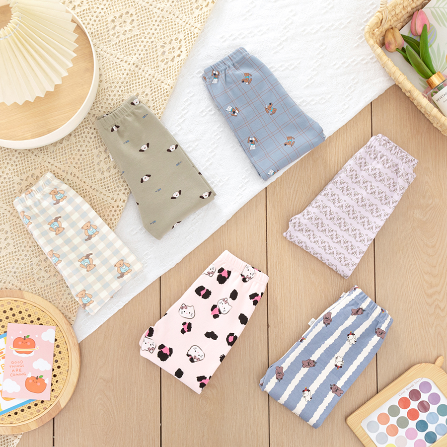 【三小知】两条装秋冬加厚纯棉舒绒秋裤A类无骨秋裤家居裤