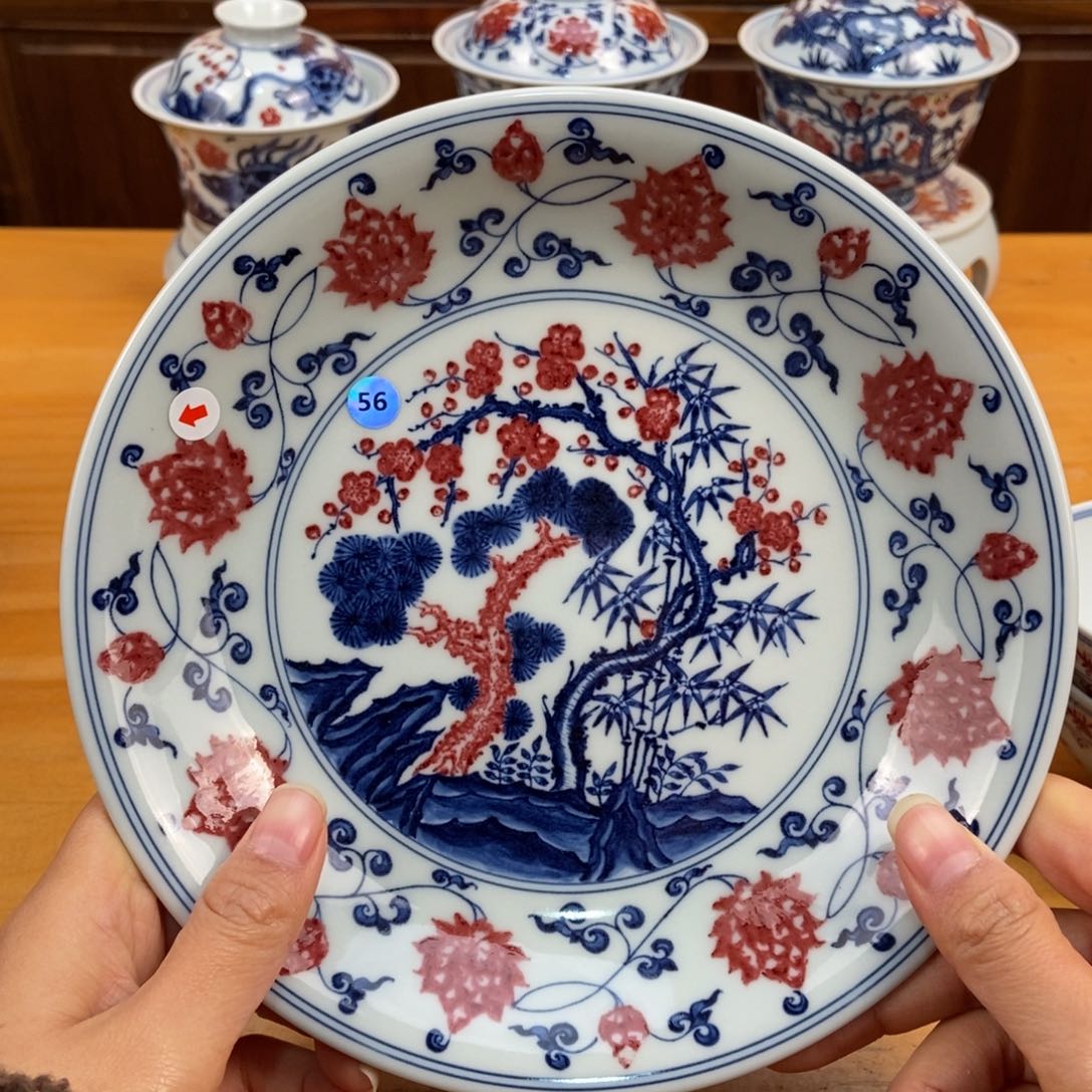 手绘现代茶具非古董