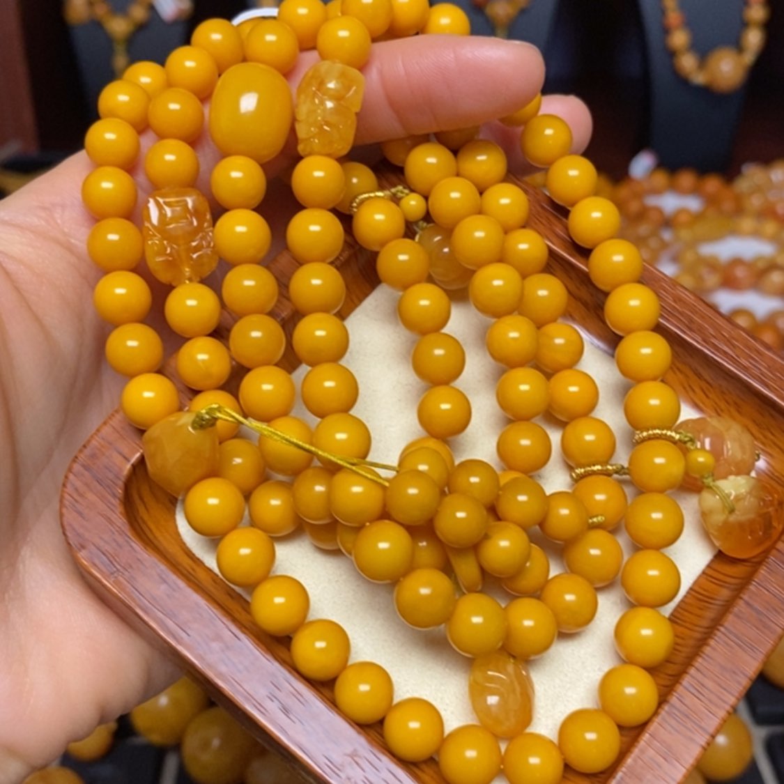 【闪购商品】蜜蜡颈饰未镶嵌项链