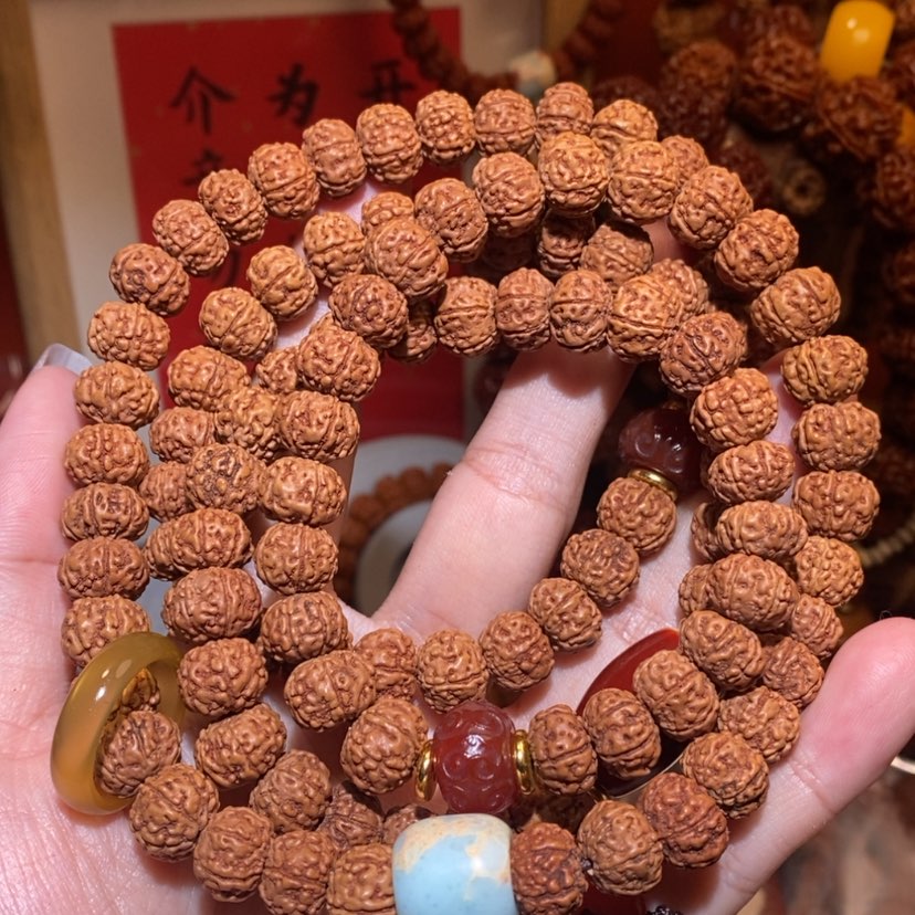 【闪购商品】金刚菩提手串?11六瓣原籽