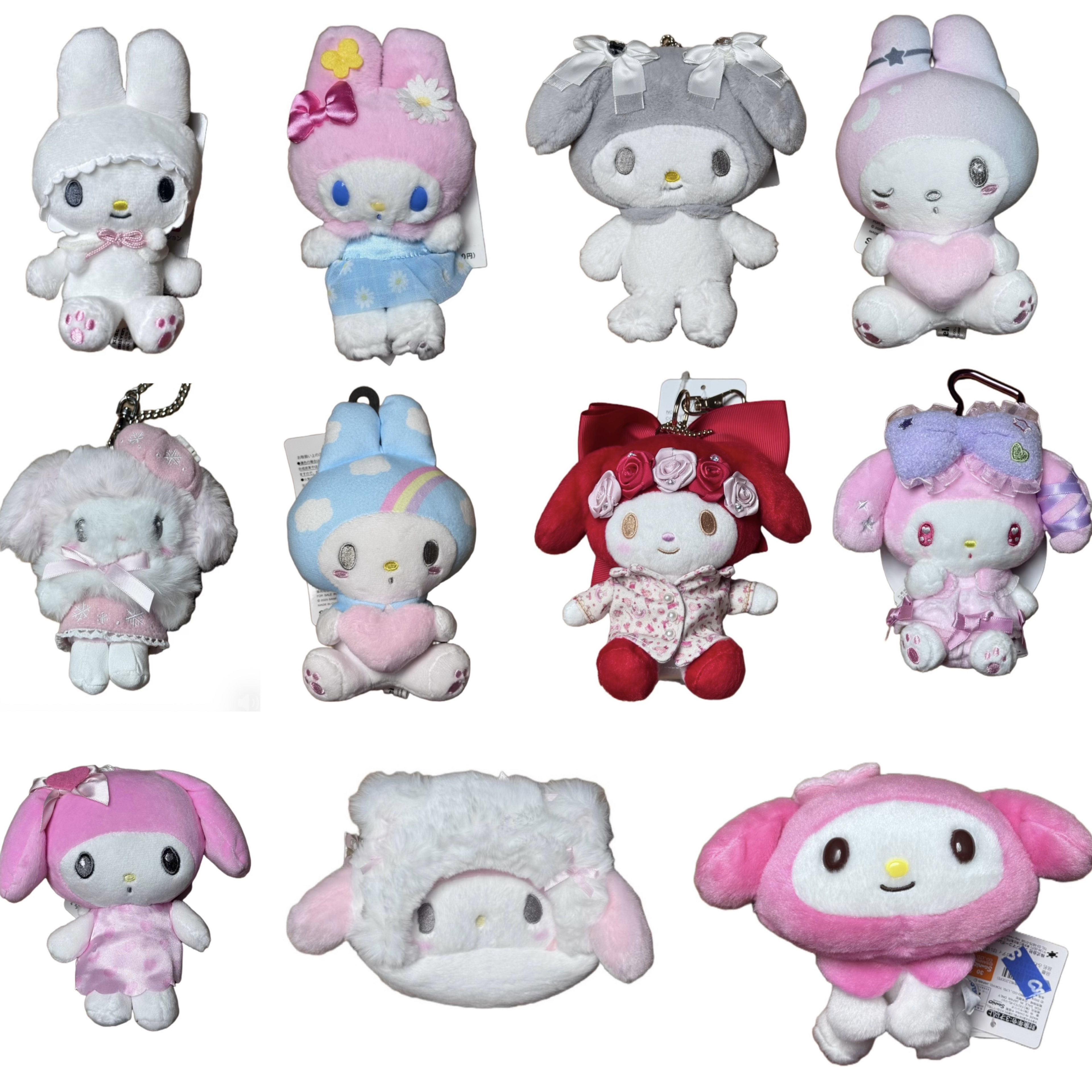 三丽鸥美乐蒂毛绒卡片抽选盲盒10发+1 last