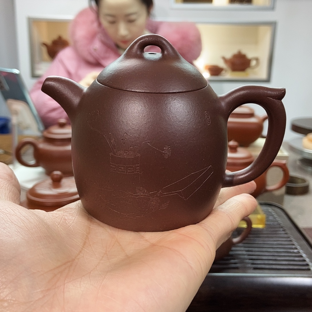 茶壶紫砂紫泥秦权200cc