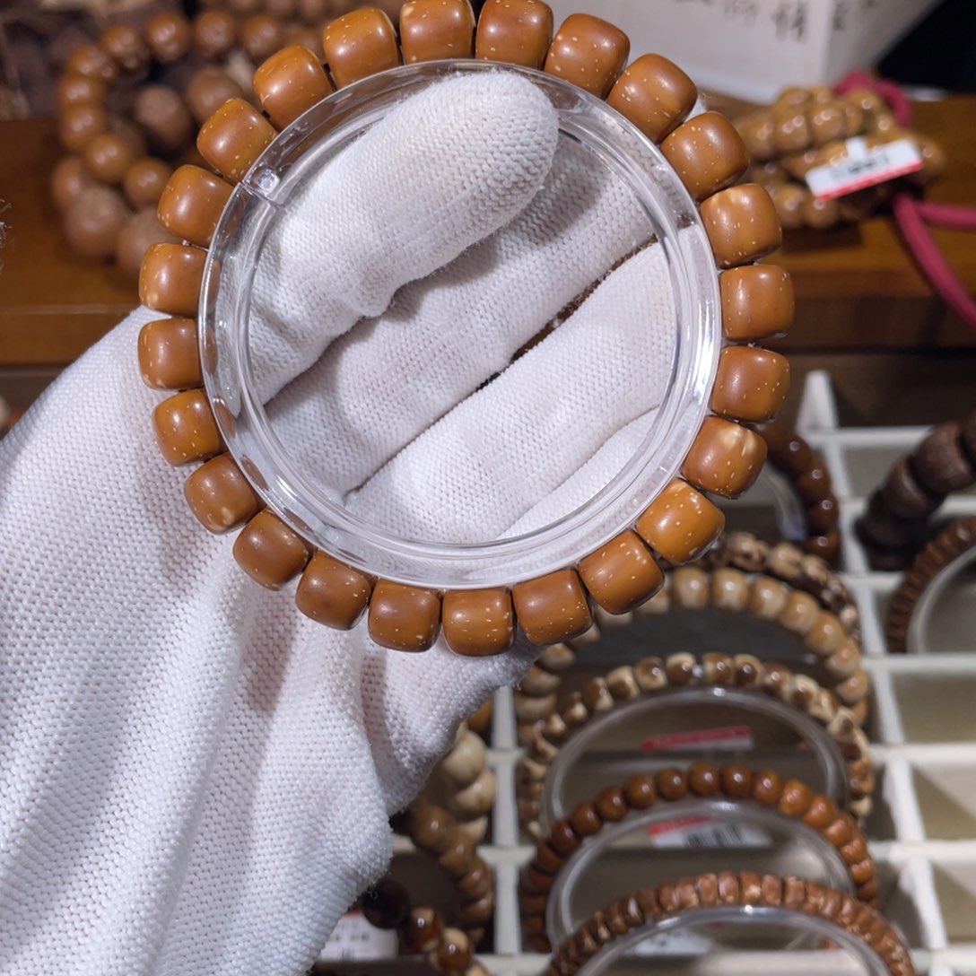 圆***球紫金鼠手串黄皮实心