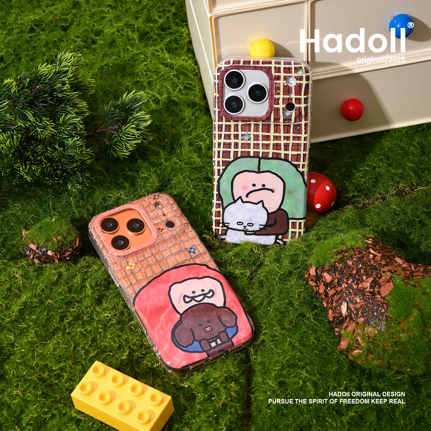 HaDoii秋韵格子iPhone17/16/15Promax手机壳适用苹果联名Aee&Cui